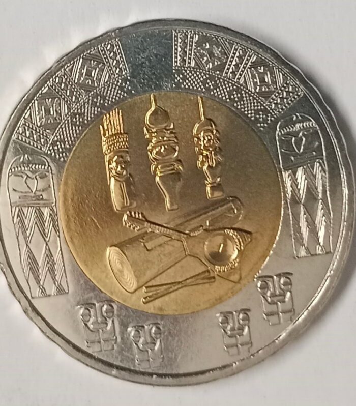 French pacific territories 200 francs bimetal unc coin