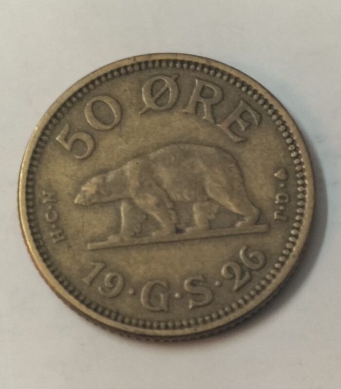 Greenland island 50 Ore 1926 world coin