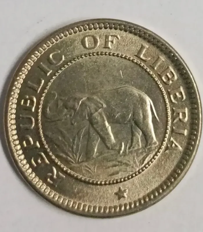 Liberia half cent 1941 unc world coin