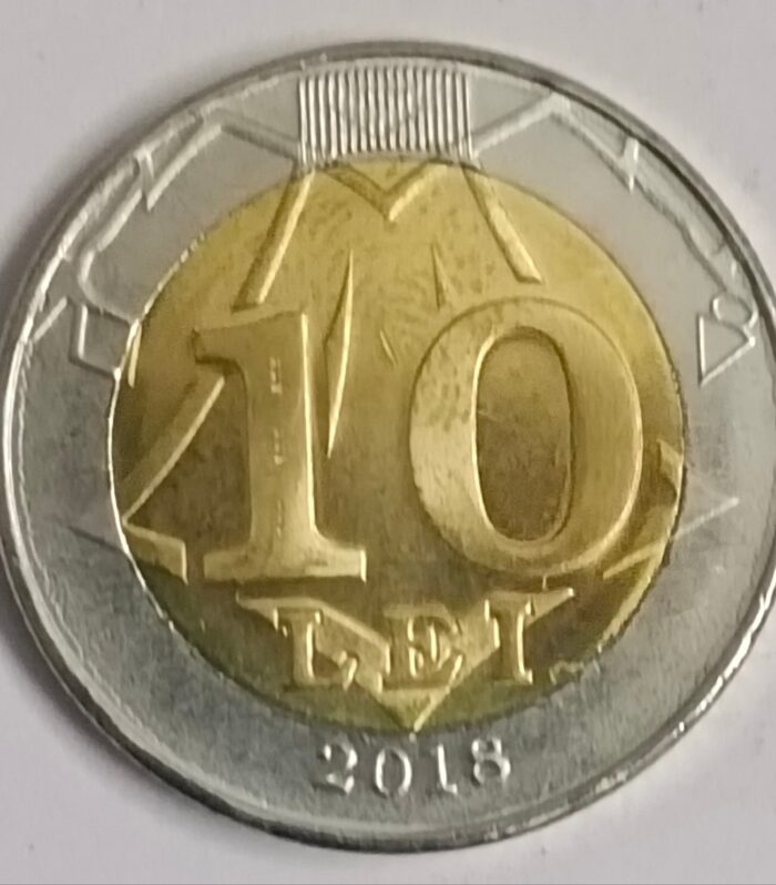 Moldova 5 lei 2018 unc world coin bimetal