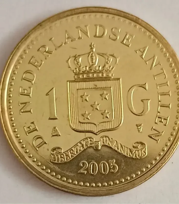 Netherlands antilles 1 gulden 2005 unc world coin