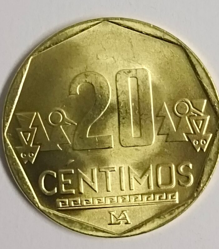 Peru 20 Centimos 2021 unc world coin