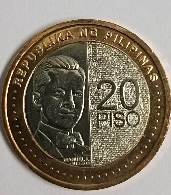 Philippines 20 pesos 2020 unc world coin bimetal