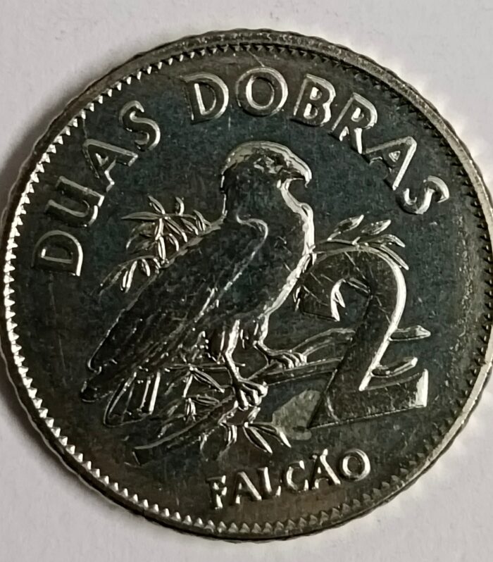Sao tome and principe 2 dobras world coin falcon bird