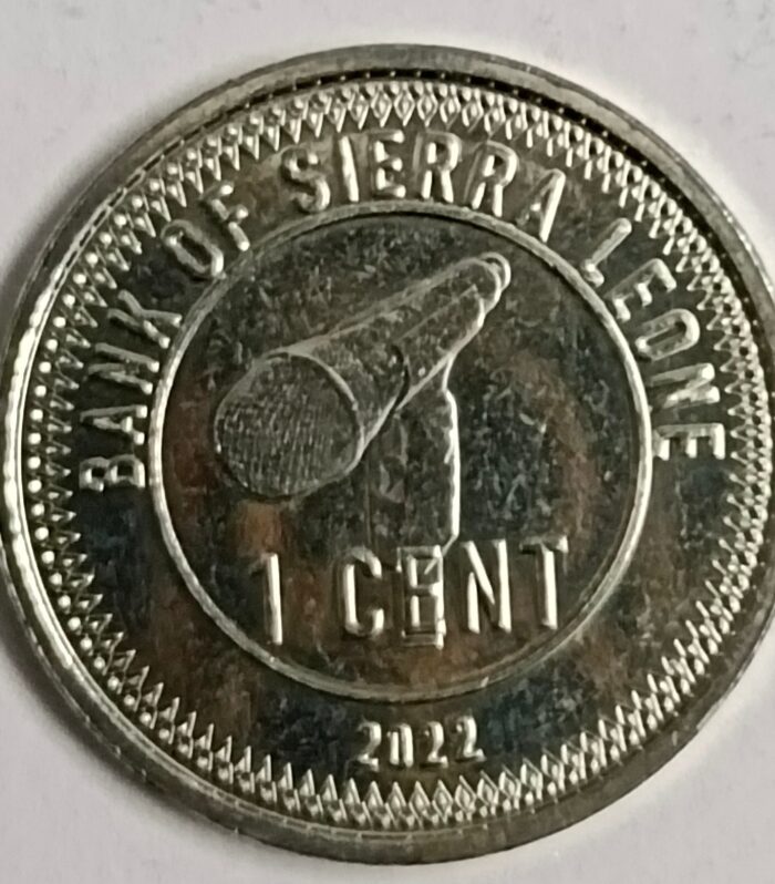 Sierra leone 1 cent 2022 unc world coin