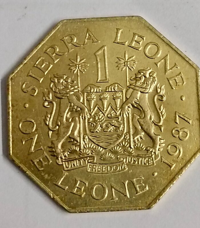 Sierra leone 1 leone 1987 world coin