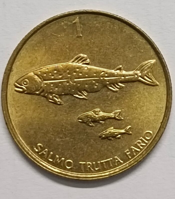 Slovenia 1 tolar 2001 unc world coin