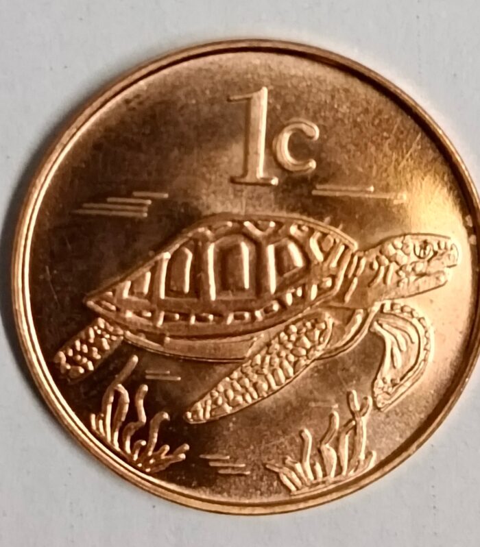 Tokelau island 1 cent 2017 unc world coin Turtle