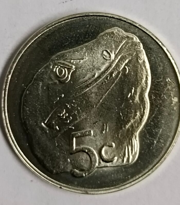 Tokelau island 5 cents 2017 unc coin lizard head