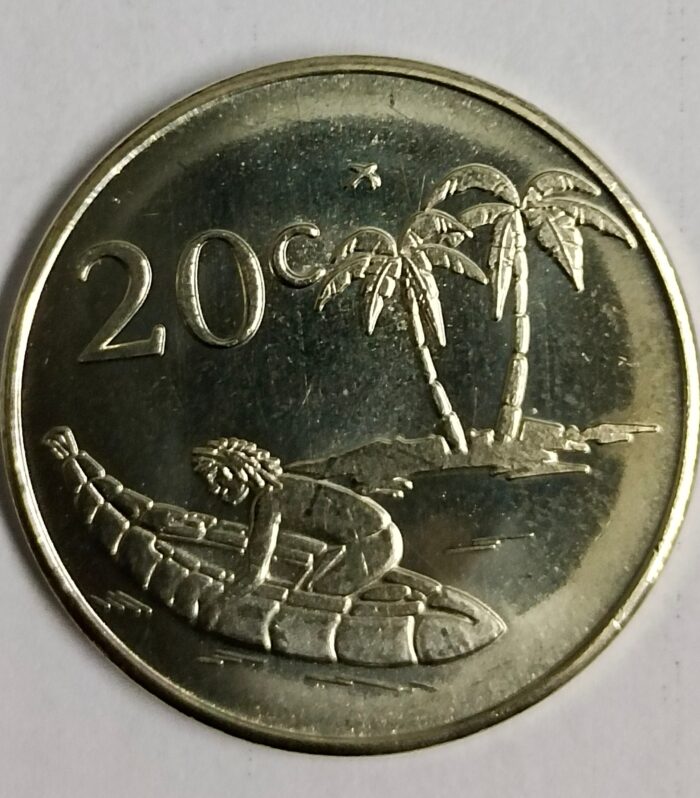 Tokelau island 20 cents 2017 unc coin