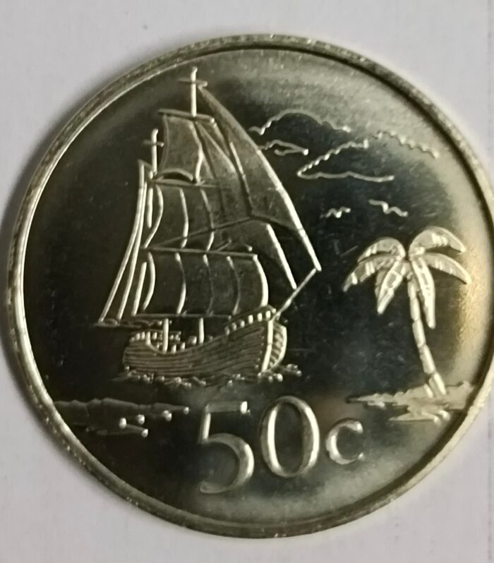 Tokelau island 50 cents 2017 unc coin