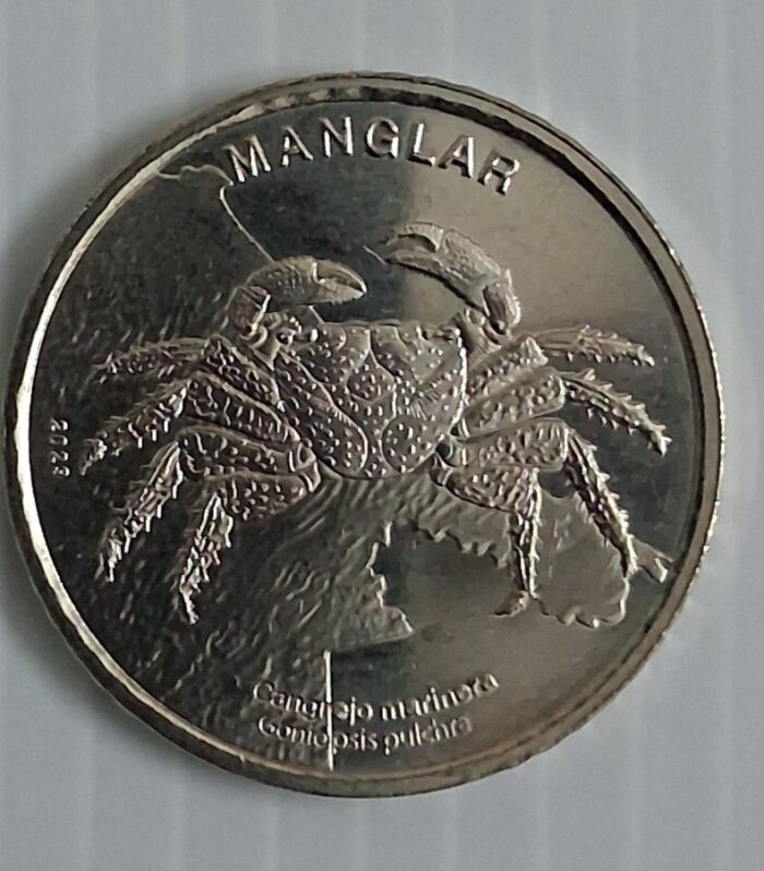 Costa rica 50 colones 2023 unc world coin Marine Crab