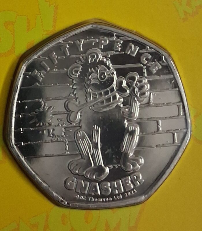 Pitcairn Islands 50 Pence Gnasher 2021 Queen Elizabeth coin