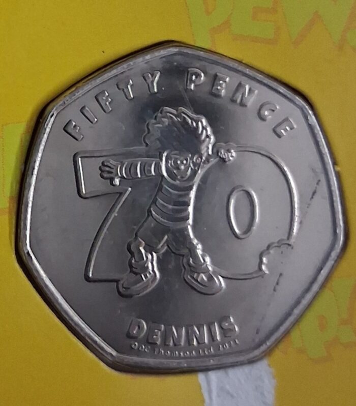 Pitcairn Islands 50 Pence Dennis 2021 Queen Elizabeth coin