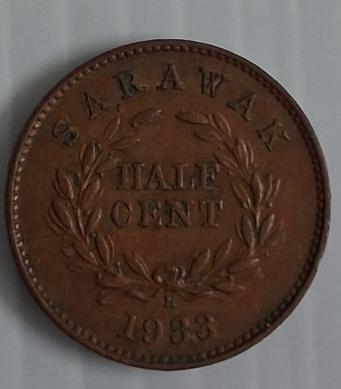 Sarawak Half cent 1933 world coin rare