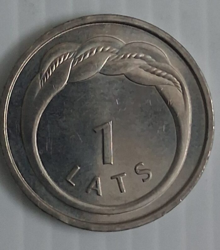 Latvia 1 Lats 2009 Namejs ring  world coin scarce