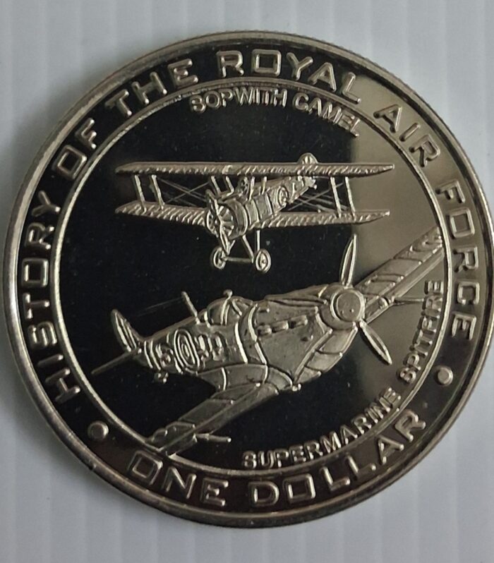 Nauru 1 Dollar 2007 History Royal Airforce world coin