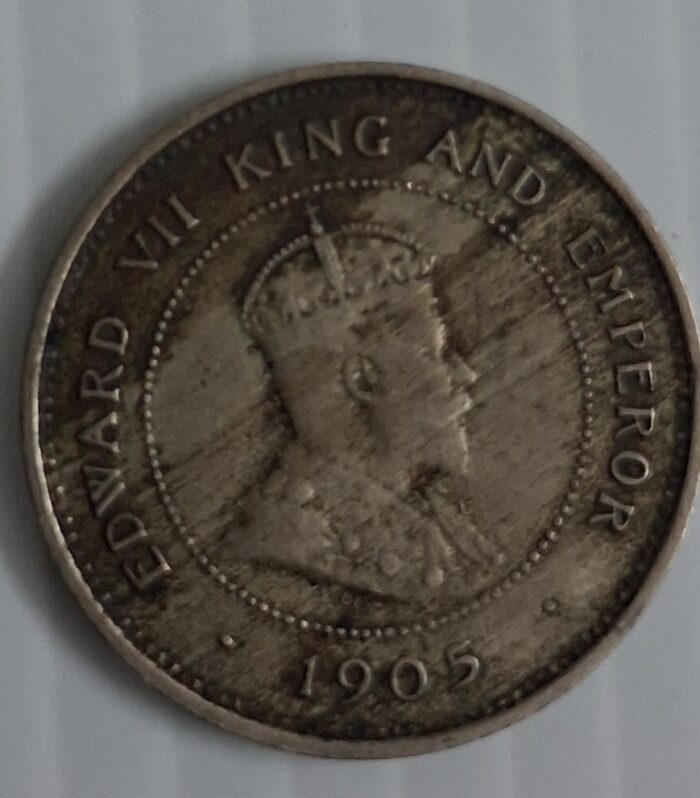 Jamaica Farthing King Edward 1905 rare coin
