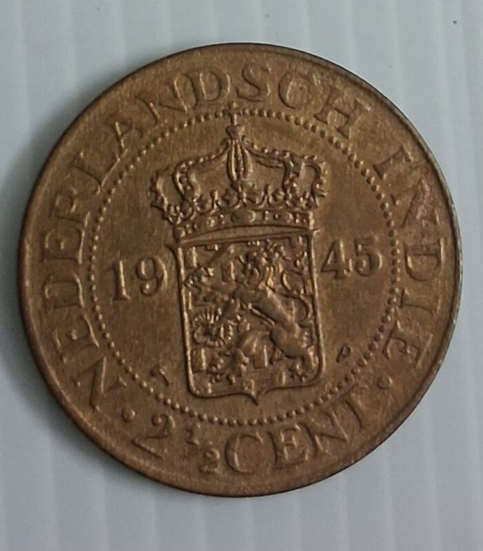 Netherlands East Indies 2.5 Cents 1945 world coin