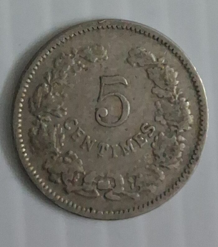 Luxembourg 5 centimes Adolphe coin1901