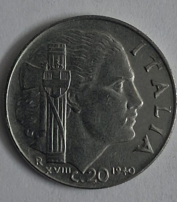 Italy 20 Centesimi 1940 world coin