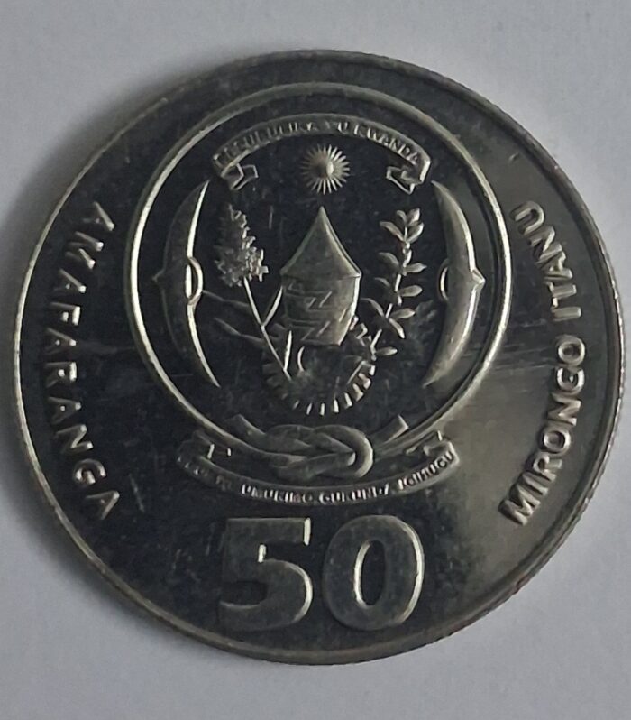 Rwanda 50 Francs coin 2011 unc
