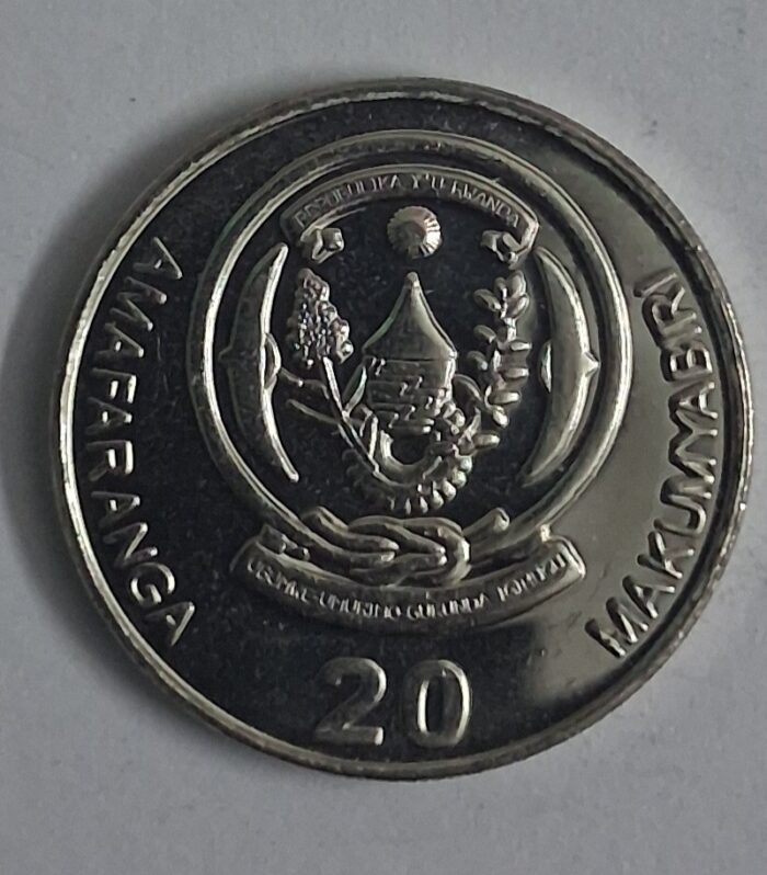 Rwanda 20 Francs world coin 2009