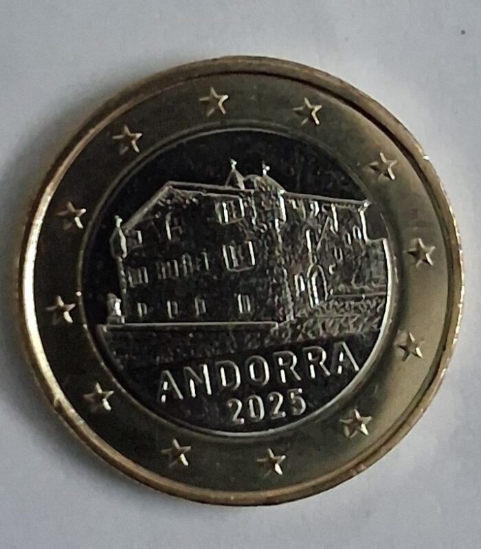 Andorra 1 Euro Bimetal coin 2025 unc