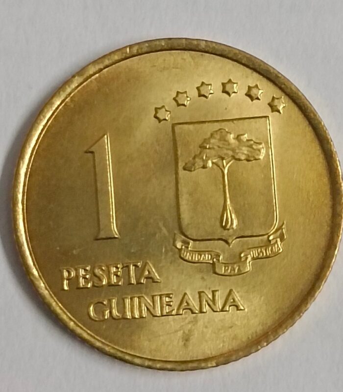Equitorial Guinea 1 Peseta 1969 world coin scarce