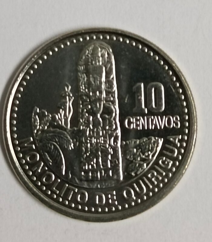 Guatemala 10 centavos world coin unc