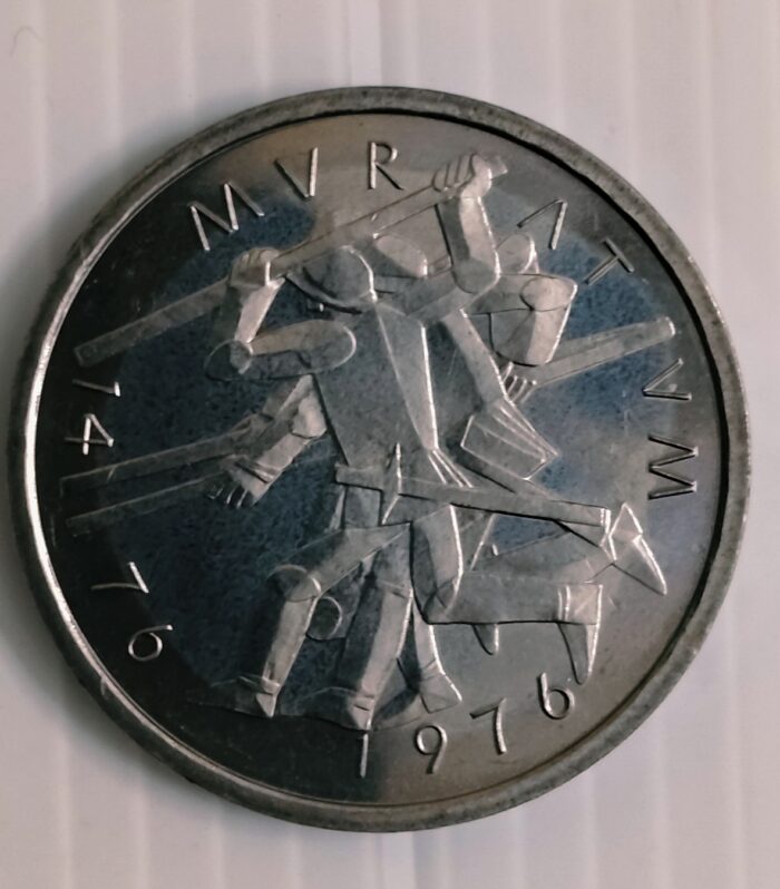 Switzerland 5 Francs Battle of Murten 1976