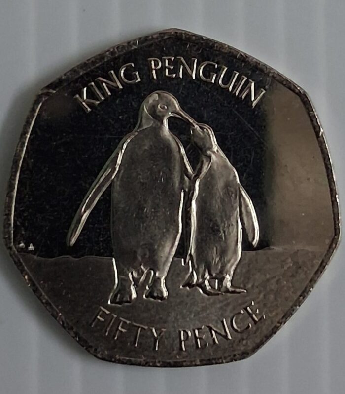 Falkland islands 50 pence King Penguin unc