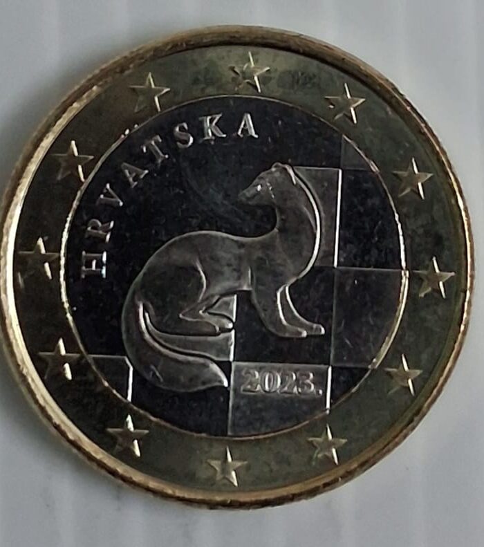 Croatia 1 Euro coin bimetal unc 2023
