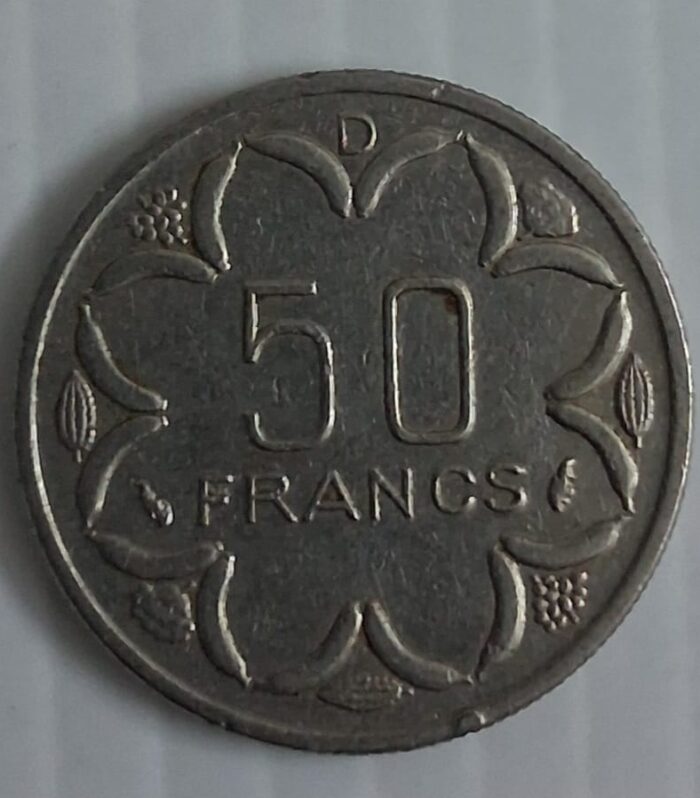 Gabon 50 Francs world coin 1976