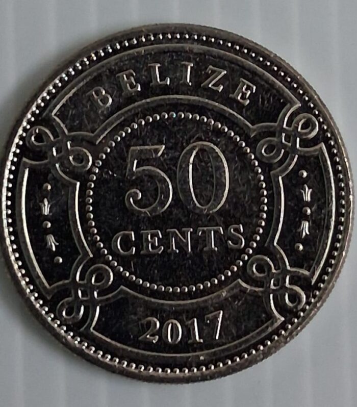 Belize 50 cents world coin Unc