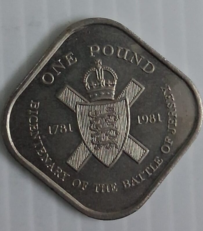 Jersey 1 Pound coin Battle of Jersey