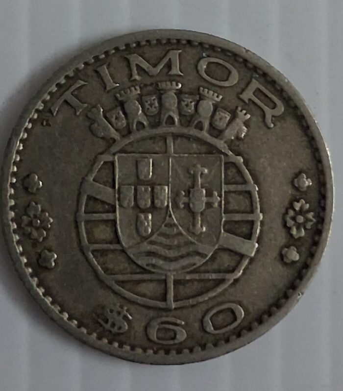 Portuguese Timor 60 Centavos coin 1958