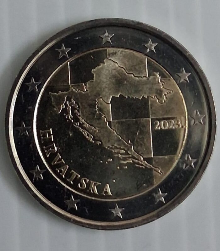 Croatia 2 Euros coin bimetal unc 2023