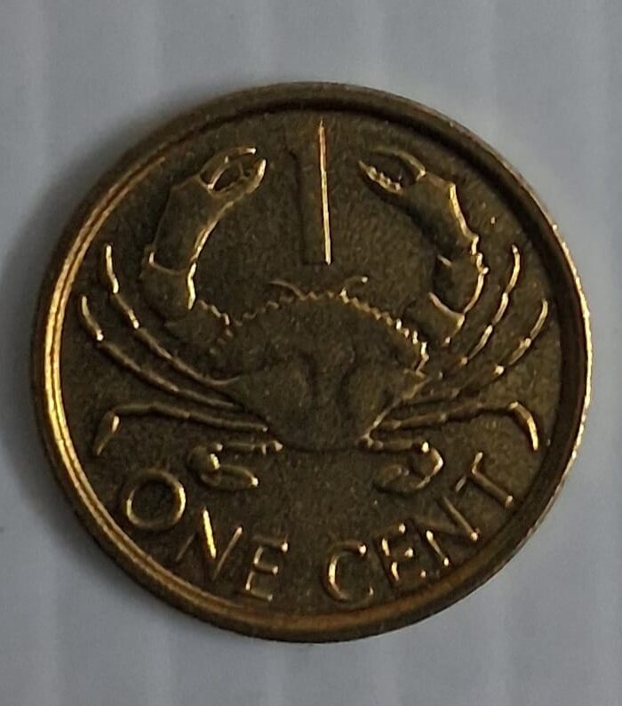 Seychelles 1 cent world coin Crab