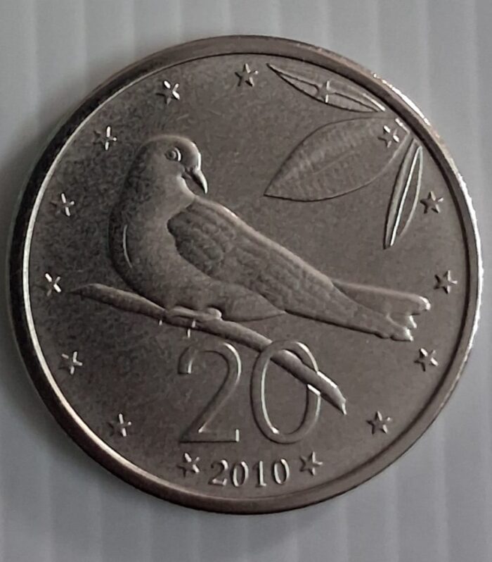 Cook Islands 20 Cents world coin unc Dove