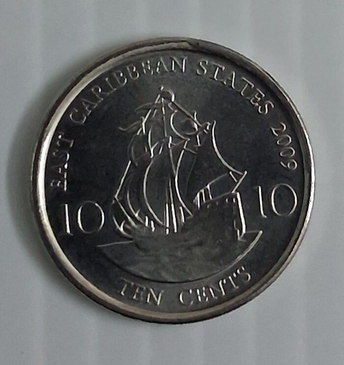 East Caribbean States 10 cents coin unc