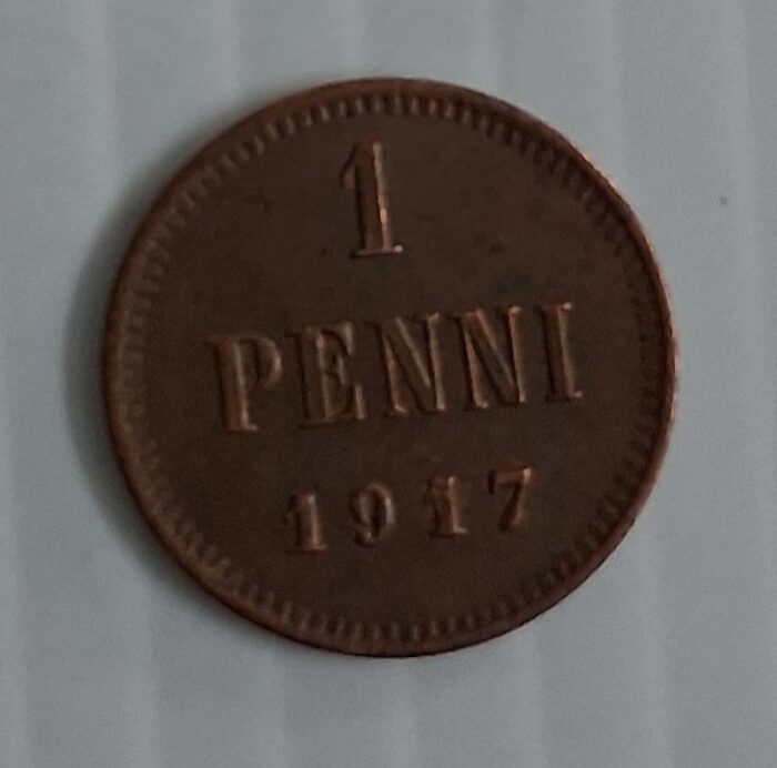 Finland 1 Penni world coin 1917