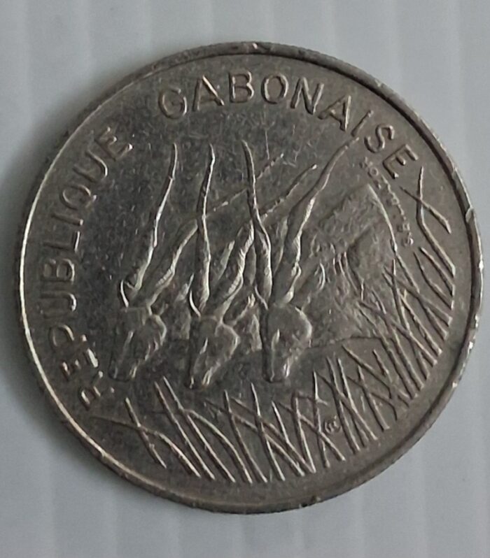 Gabon 100 Francs world coin 1977