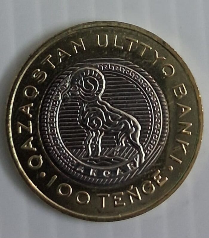 Kazakhstan 100 Tenge coin Argali unc 2025