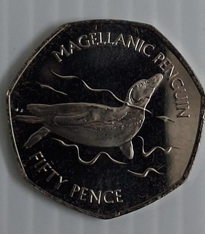 Falkland Islands 50 pence Magellanic Penguine unc