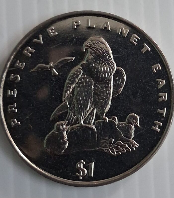 Eritrea 1 Dollar world coin Lancer Falcon unc