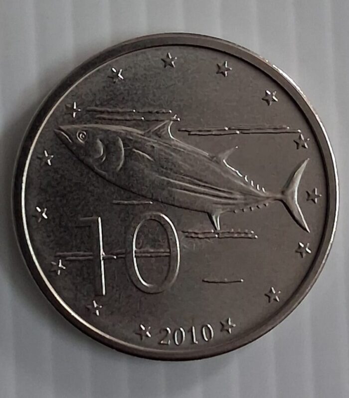 Cook islands 10 cents world coin unc Fish