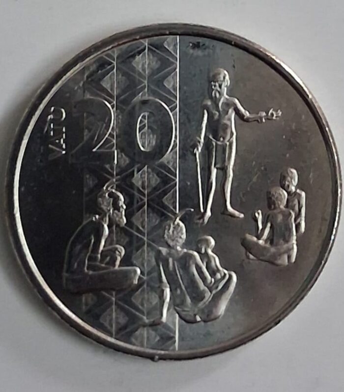 Vanuatu 20 vatu world coin unc 2023