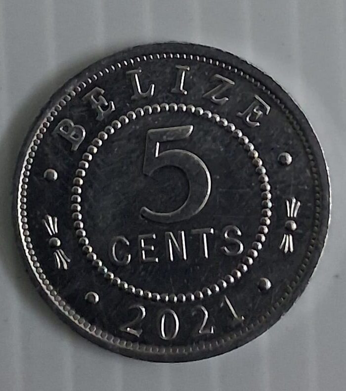 Belize 5 cents world coin Unc