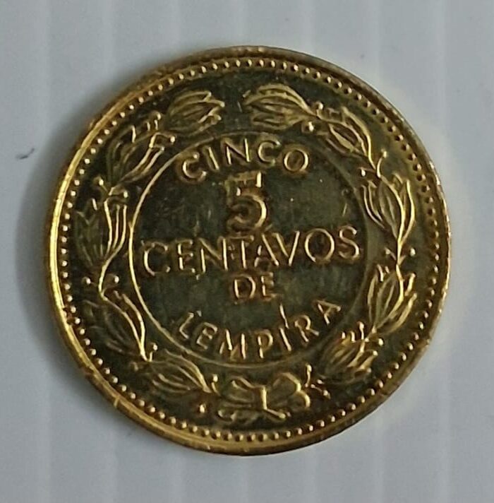 Honduras 5 Centavos world coin Unc